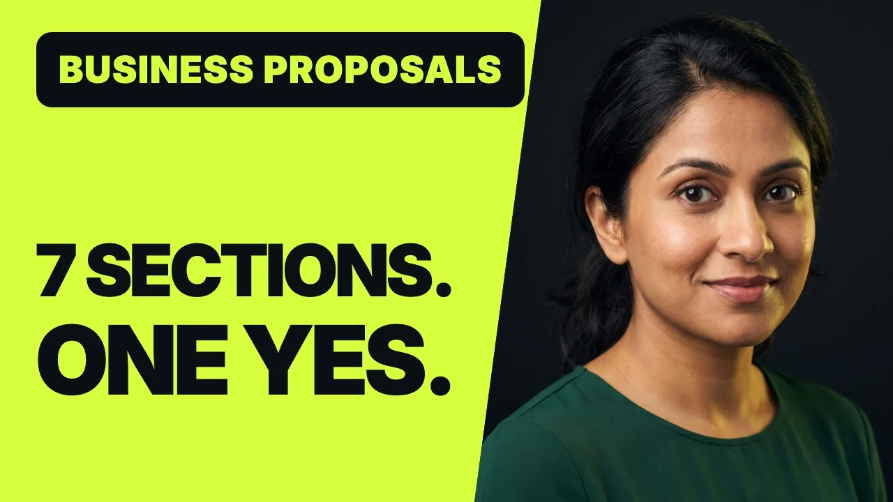 Video companion: How to Write a Business Proposal Clients Sign (2026): 7 Sections and a Template